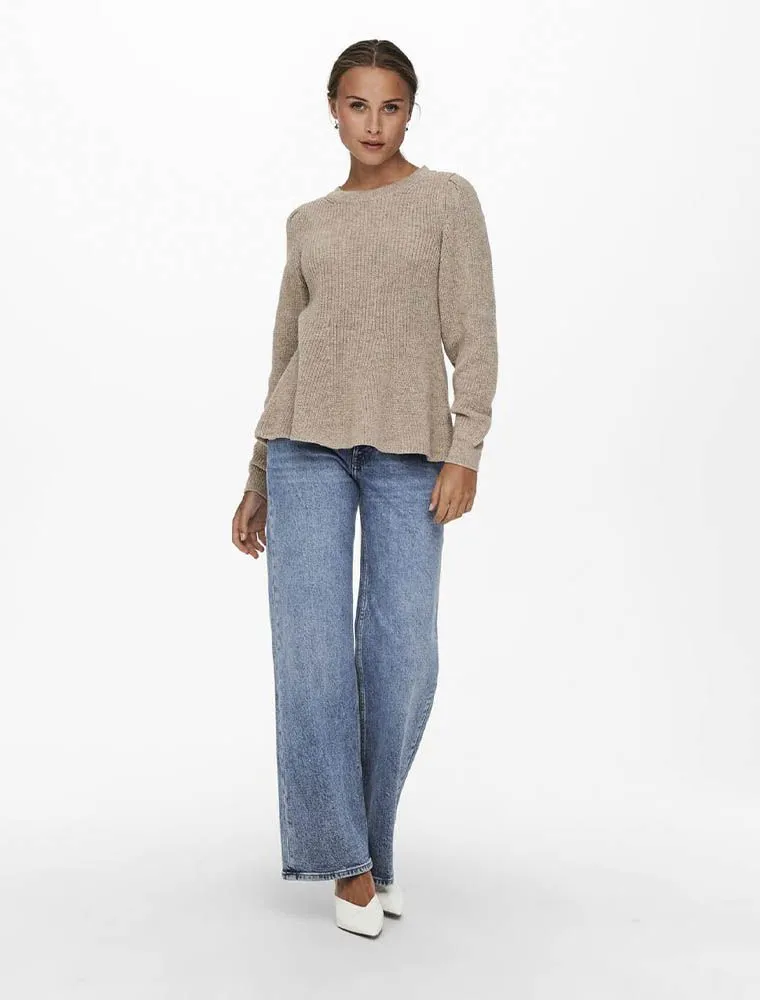 Pullover Manica Lunga Only - Pumice Stone